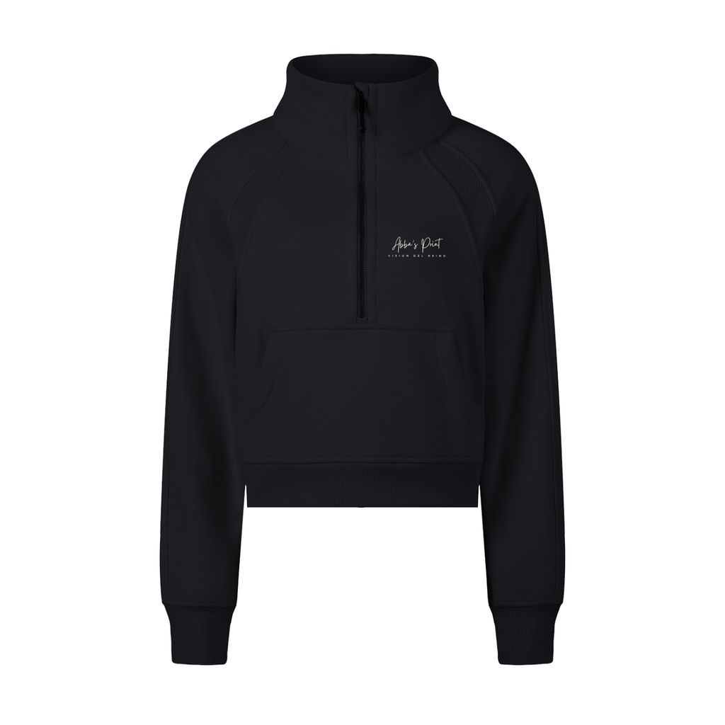 Abba’s Print Para Abba Todo Es Posible Cropped Half-Zip Sweatshirt