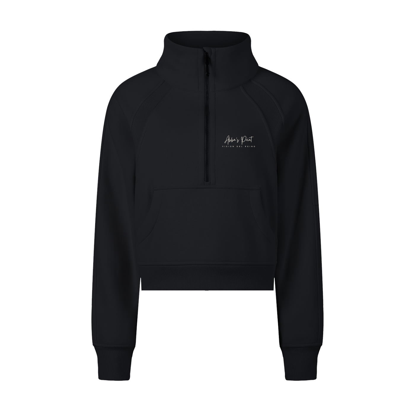Abba’s Print Para Abba Todo Es Posible Cropped Half-Zip Sweatshirt