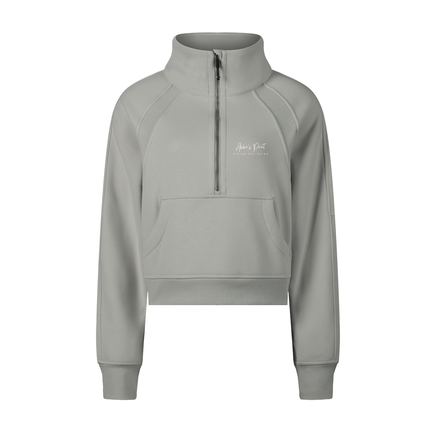 Abba’s Print Para Abba Todo Es Posible Cropped Half-Zip Sweatshirt